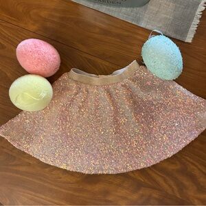 🌷Girls’ Sparkle Sequin Pink Skirt